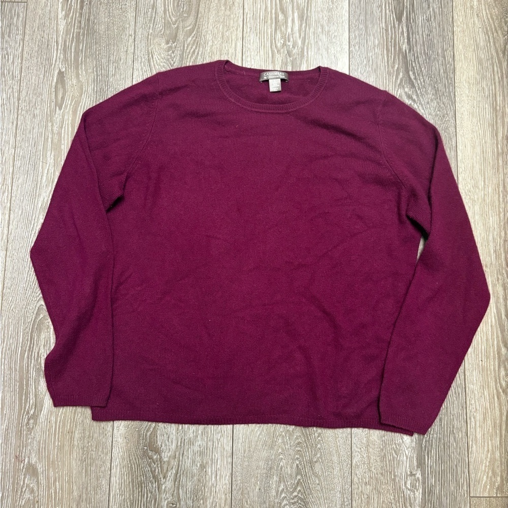 Charter Club Rich Burgundy Crewneck Sweater